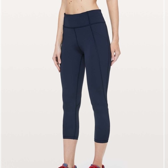 Lululemon Time To Sweat Crop *23" Legging Tight - Picture 1 of 10